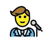 Man Singer SVG Icon